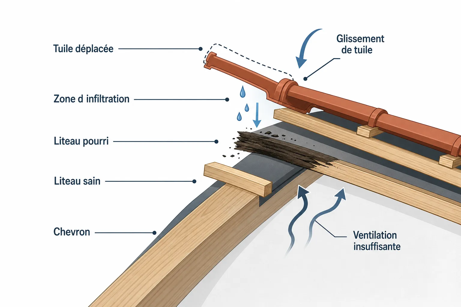 Liteau de toiture : quand faut-il le remplacer ?