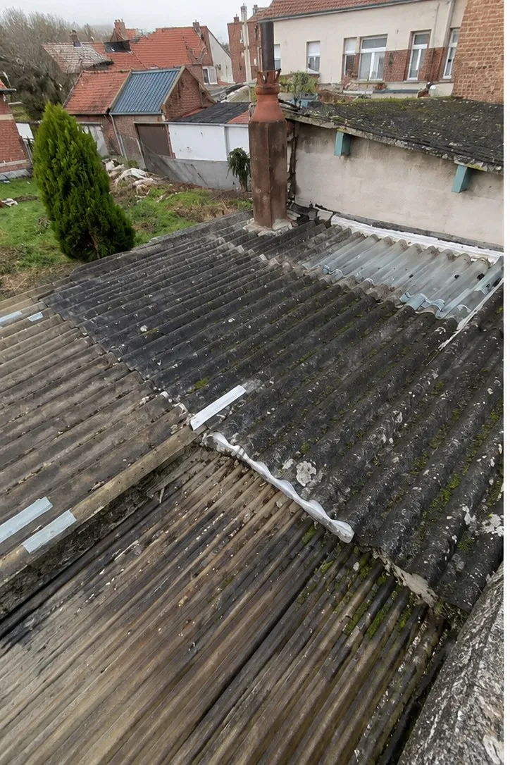 Rénovation toiture avant après — avant