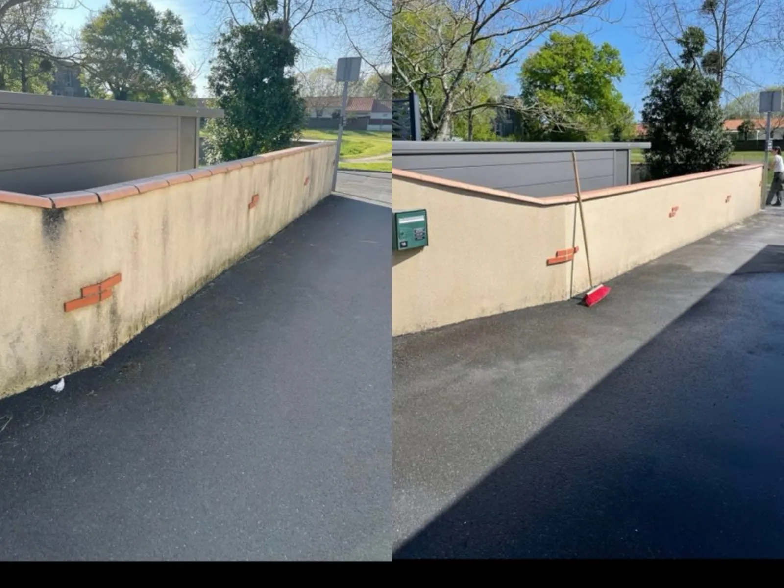 Nettoyage mur extérieur — Chargé
